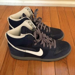 Nike Dunk Navy/Gray/White size 8.5
